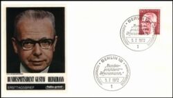 1972  Freimarken: Bundespräsident Gustav Heinemann