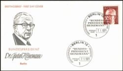 1971  Freimarken: Bundesprsident Gustav Heinemann