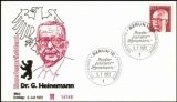 1972  Freimarken: Bundesprsident Gustav Heinemann