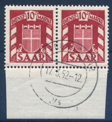 1949  Dienstmarken: Wappen des Saarlandes