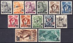 1947  Freimarken: Berufe und Ansichten mit Aufdruck II