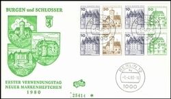 1980  Freimarken: Burgen & Schlsser - 1. Verwendungstag