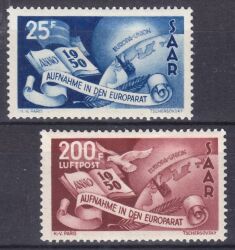1950  Aufnahme des Saarlandes in den Europarat
