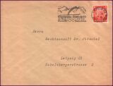 1936  Brief mit Werbestempel zu den Olympischen...