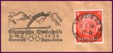 1936  Brief mit Werbestempel zu den Olympischen...