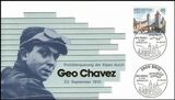 1985  Erstberquerung der Alpen durch Geo Chavez