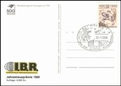 1990  500 Jahre Post - Karte mit Sonderstempel