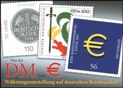 2002  Whrungsumstellung auf deutschen Briefmarken