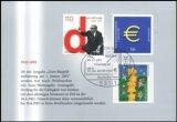 2002  Währungsumstellung auf deutschen Briefmarken