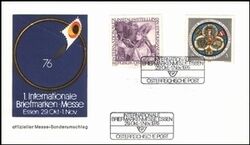 1976  Ausstellungsumschlag zur 1. Intern. Briefmarken-Messe
