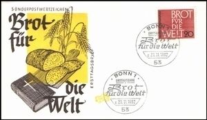 1962 Brot für die Welt - Briefmarken-Versand-Welt, 2,75