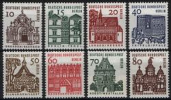 1964  Freimarken: Deutsche Bauwerke