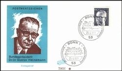 1971  Freimarken: Gustav Heinemann