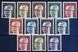 1970  Freimarken: Bundespräsident Gustav Heinemann