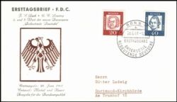 1961  Freimarken: Bedeutende Deutsche  Papier x