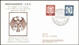 1961  Freimarken: Bedeutende Deutsche  Papier x
