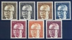 1972  Freimarken: Bundesprsident Gustav Heinemann