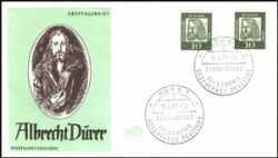 1961  Freimarken: Bedeutende Deutsche  Papier x + y
