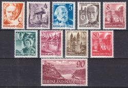 1948  Freimarken: Persönlichkeiten und Ansichten III