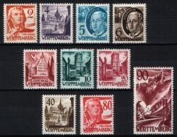 1948  Freimarken: Persönlichkeiten und Ansichten III