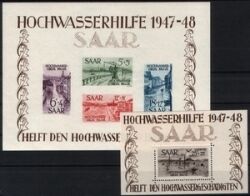 1948  Hochwasserhilfe - Blockpaar