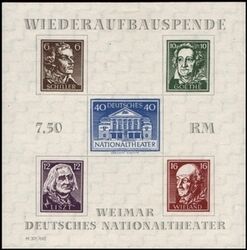 1946  Blockausgabe: Deutsches Nationaltheater