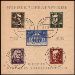 1946  Blockausgaben: Deutsches Nationaltheater
