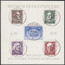 1946  Blockausgabe: Deutsches Nationaltheater