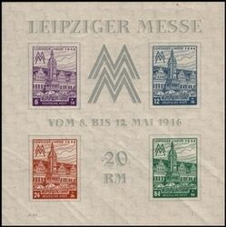 1945  Leipziger Messe - Blockausgabe  y