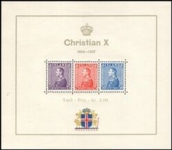 1937  25 Jahre Regentschaft von Knig Christian X