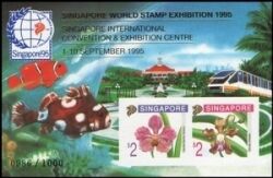 Singapur 1995  Intern. Briefmarkenausstellung SINGAPORE `95