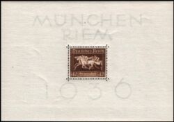 1936  Galopprennen "Das Braune Band von Deutschland" - Block