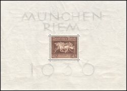 1936  Galopprennen "Das Braune Band von Deutschland" - Block
