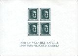 1937  1. Nationale Briefmarkenausstellung - Block