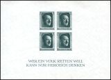 1937  1. Nationale Briefmarkenausstellung - Block