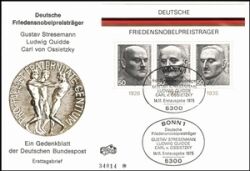 1975  Deutsche Friedensnobelpreisträger - Blockausgabe