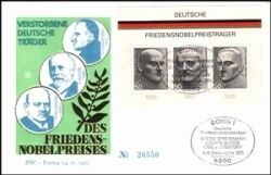 1975  Deutsche Friedensnobelpreisträger - Blockausgabe