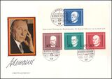 1968  1. Todestag von Konrad Adenauer - Blockausgabe