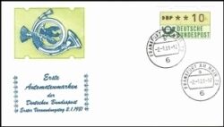 1981  Automatenmarken - Standardsatz VS 1 - Frankfurt am Main mit Zählnummer