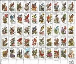 1982  Vögel und Blumen im Bogen  gez. F