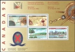 Canada 1992  Intern. Jugend-Briefmarkenausstellung CANADA`92