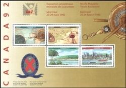 Canada 1992  Intern. Jugend-Briefmarkenausstellung CANADA`92