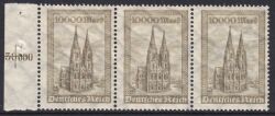1923  Freimarken: Kölner Dom in Farbe b