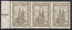 1923  Freimarken: Klner Dom in Farbe b