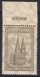1923  Freimarken: Kölner Dom in Farbe b