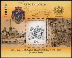 1990  PRO PHILATELIA - 500 Jahre intern. Postverbindung