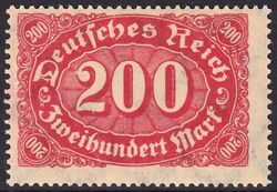 1922  Freimarke: Ziffern im Queroval mit Wz. 2