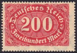 1922  Freimarke: Ziffern im Queroval mit Wz. 2