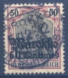 Marokko - 1911  Freimarke mit Aufdruck "Marokko"