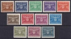 1943  Dienstmarken: Hoheitszeichen über Burg Krakau